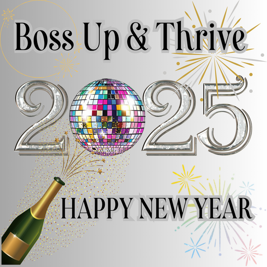 Happy New Year Gift Box 8x8x4 Template | Printable Sticker Design Digitable