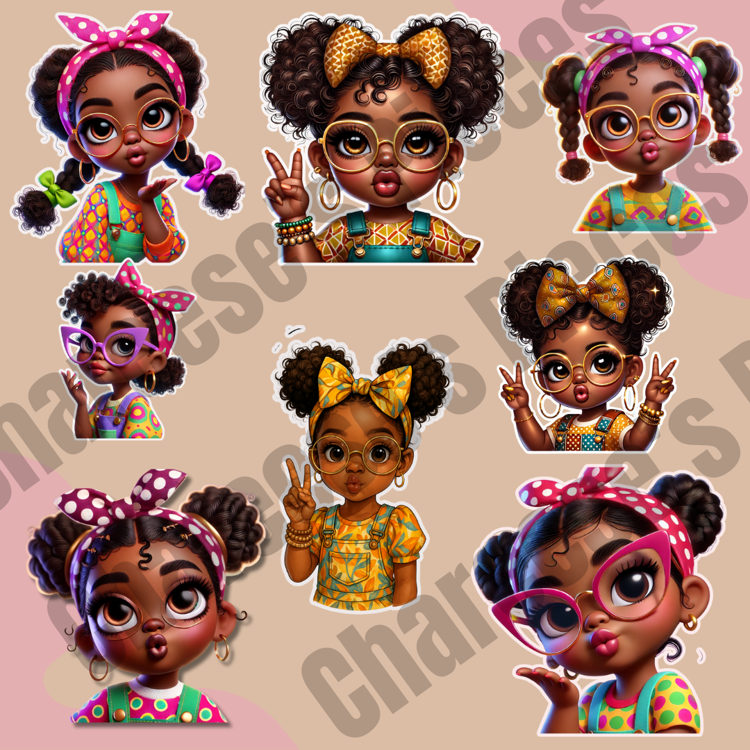 Whimsical Sticker Art for Confident Cuties Prompt Generator