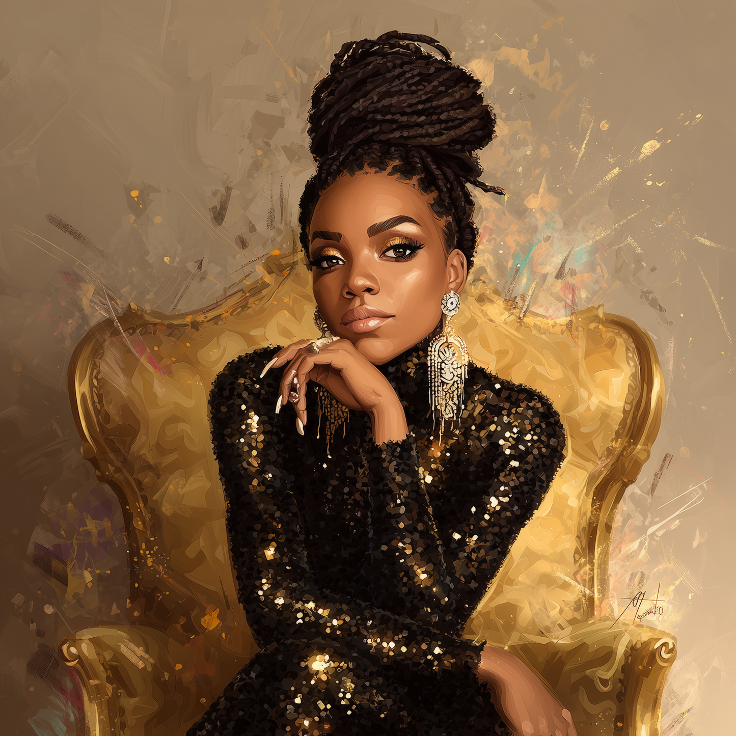 Afro Lux Prompt Generator