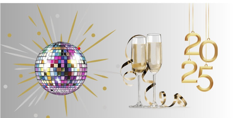 Happy New Year Gift Box 8x8x4 Template | Printable Sticker Design Digitable